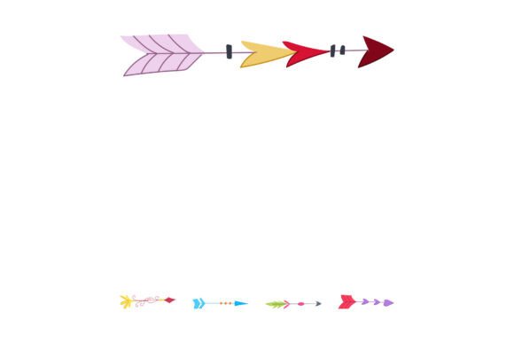Download Decorative Boho Arrows Dividing Lines Se - Boho Collection