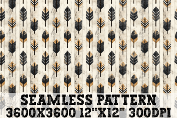 Download Grunge Boho Arrows Seamless Pattern - Boho Collection