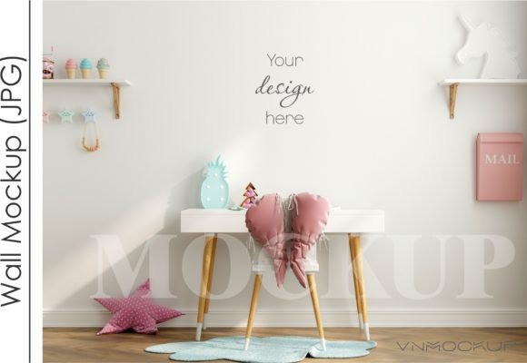 Download Kids Room Mockup, Nursery Wall Mockup - Nursery wall Collection