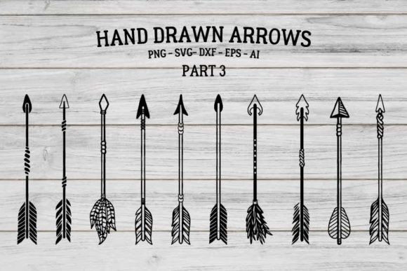 Download Hand Drawn Boho Arrows SVG, Vector &amp; PNG - Boho Collection