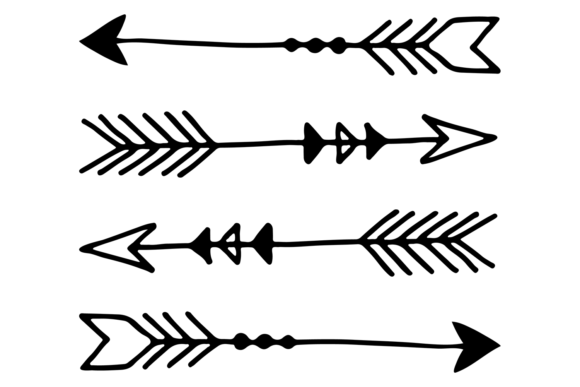 Download Boho Arrows Set. Ethnic Decorative Doodl - Boho Collection
