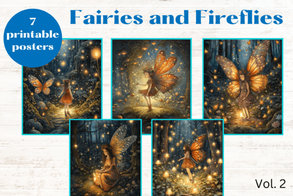 Download Fairies and Fireflies Nursery Wall Art - Nursery wall Collection