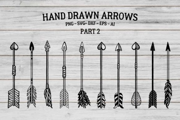 Download Hand Drawn Boho Arrows SVG, Vector &amp; PNG - Boho Collection