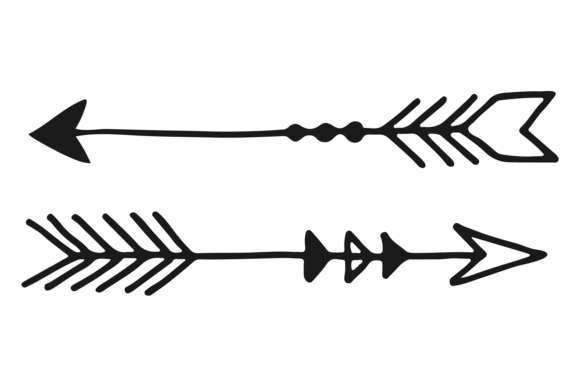 Download Boho Arrows Doodle. Decorative Divider. - Boho Collection