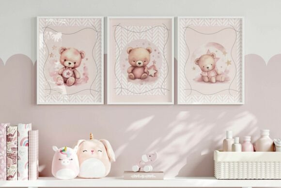 Download Teddy Bear Nursery Wall Art Bundle - Nursery wall Collection