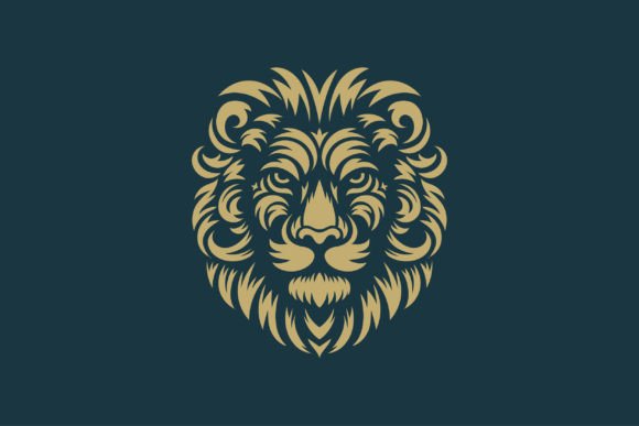 Download Lion Face Floral and Tribal - Lion face Collection