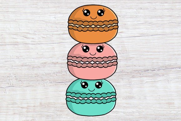 Download Cute Kawaii Macarons PNG FREE - Macarons png Collection