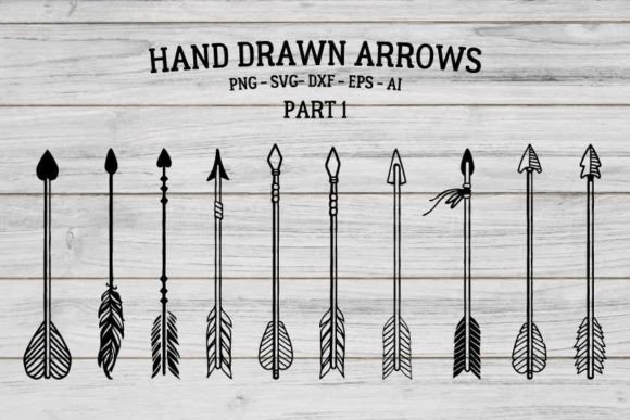 Download Hand Drawn Boho Arrows SVG, Vector &amp; PNG - Boho Collection