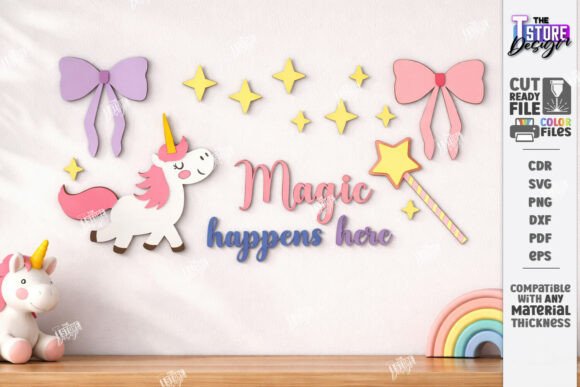 Download Nursery Wall Decor Laser Cut |Kids Laser - Nursery wall Collection