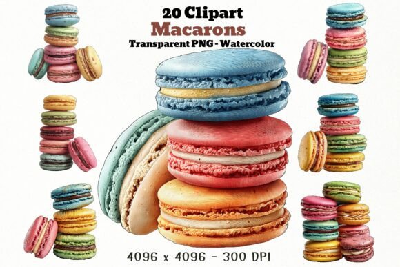 Download 20 Macarons PNG Clipart - Macarons png Collection