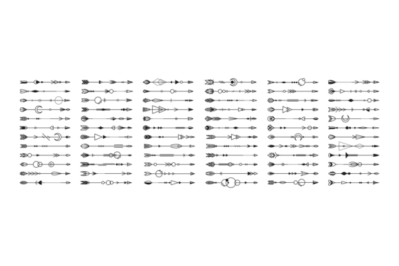 Download Boho Arrows. Silhouette Black Icons Coll - Boho Collection