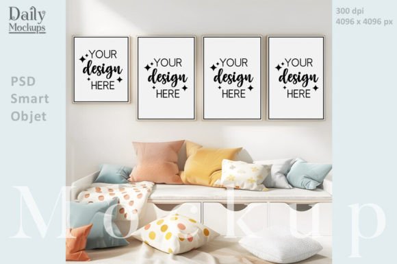 Download Nursery Frame Mockup, Boho Interior - Boho Collection